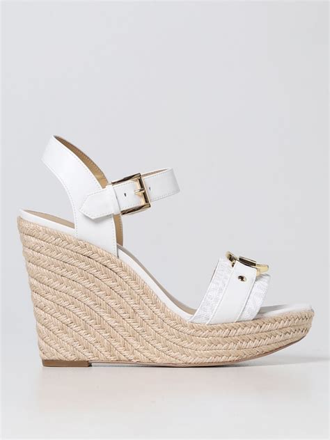 michael kors olympia wedge white.